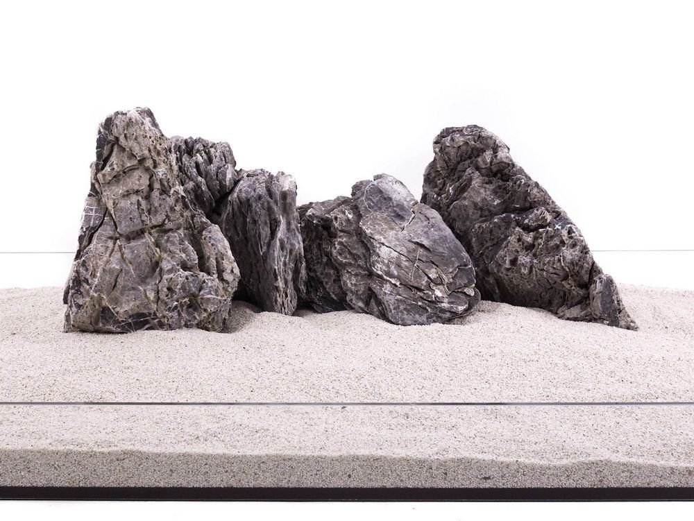 Aquaone Aquarium Aquarium Natursteine Mini Landschaft Seiryu Deko Stein grau 1 Stück Gr.XXL 4-6 Kg Nr.70 Pagode Dekoration Aquascaping