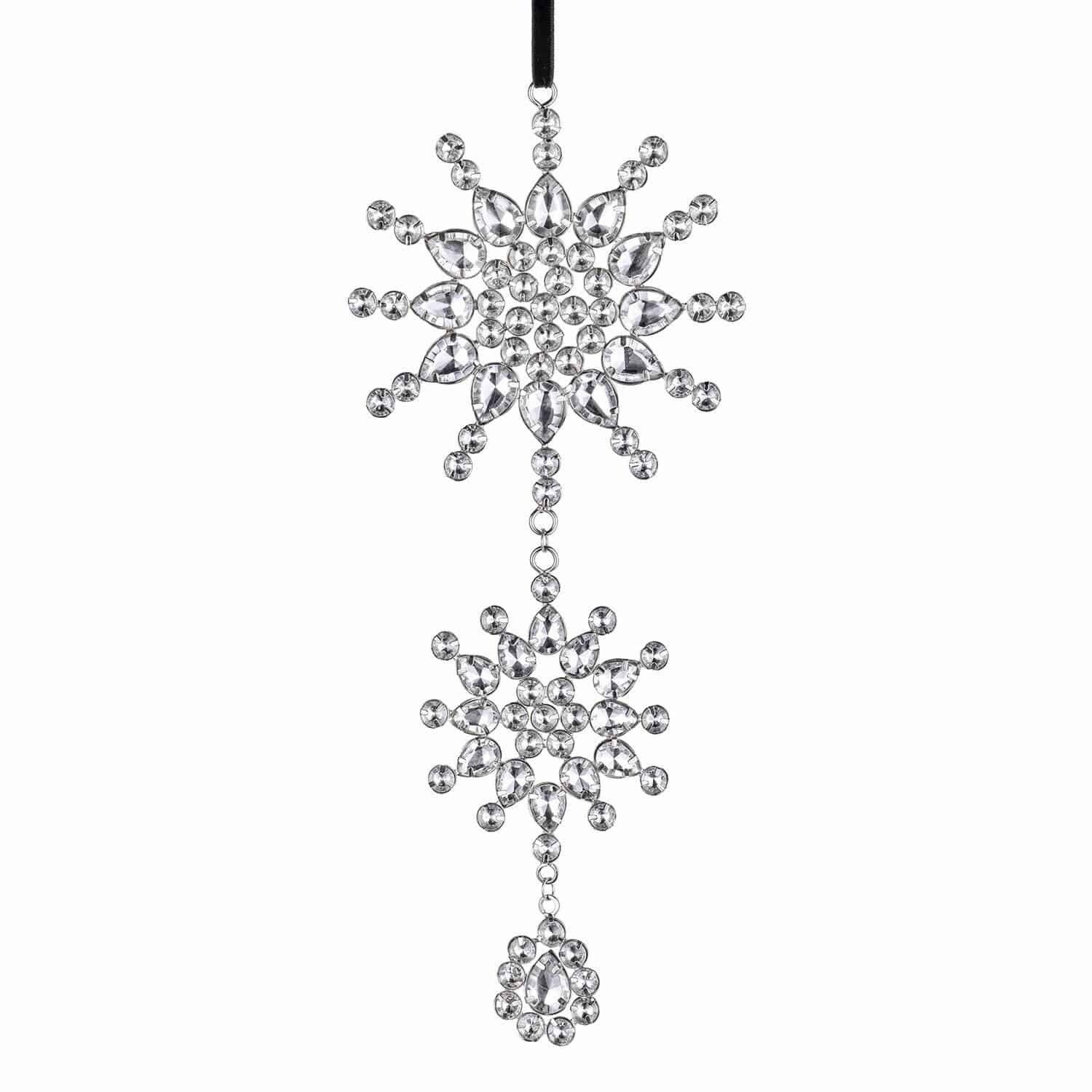 Mirabeau Christbaumschmuck Weihnachtsanhänger 2er Set Klerven silber, none