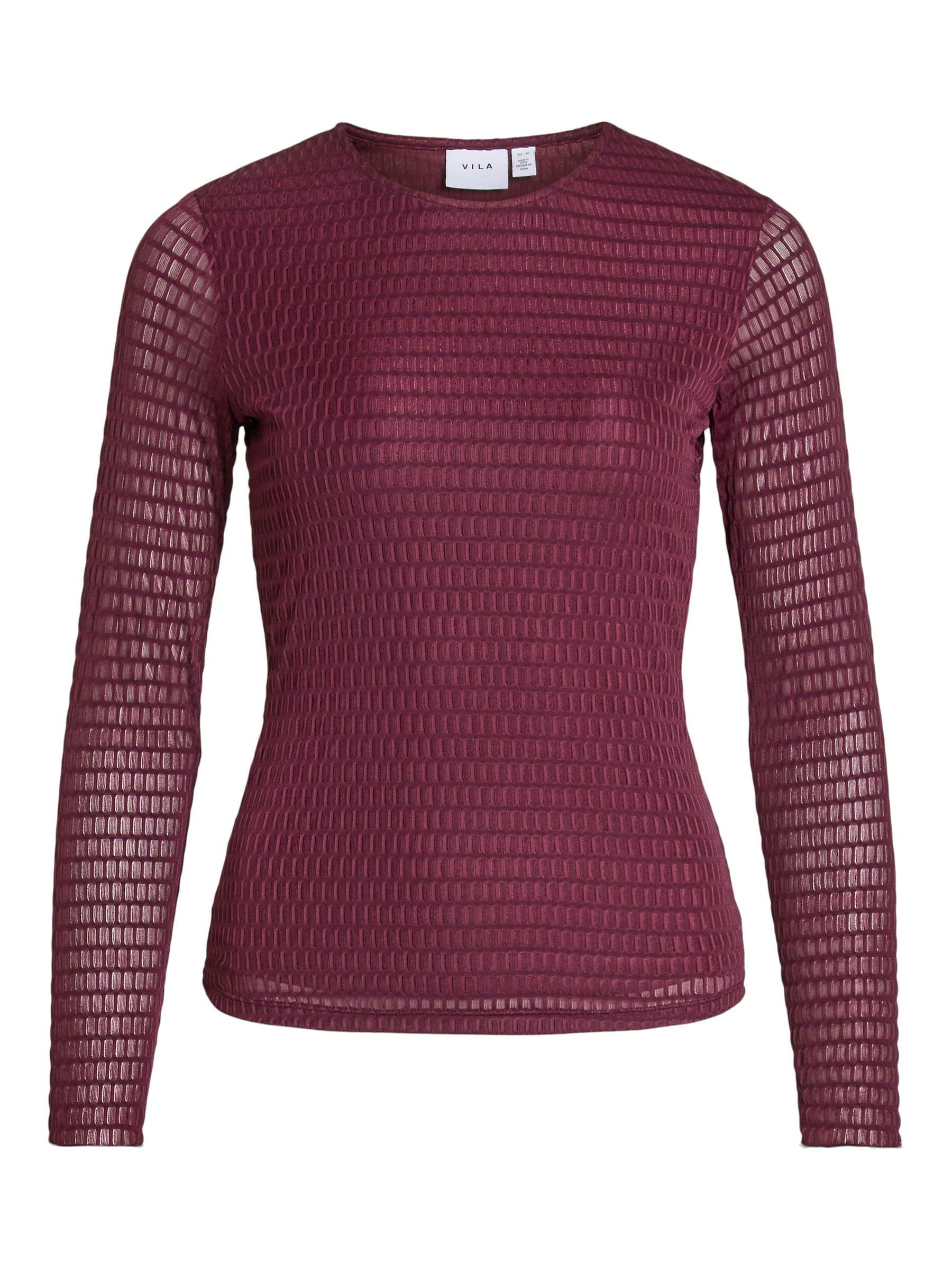 Vila T-Shirt Langarm Shirt mit Körperbetonter günstig online kaufen