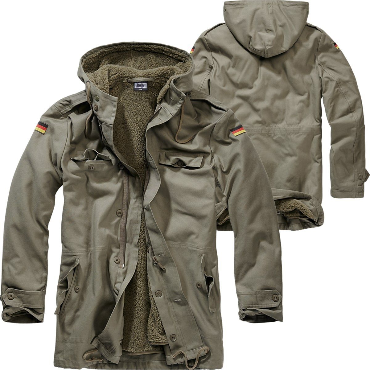 BWuM Parka BWuM Bundeswehr Parka mit Futter + Flaggen Gefüttert günstig online kaufen