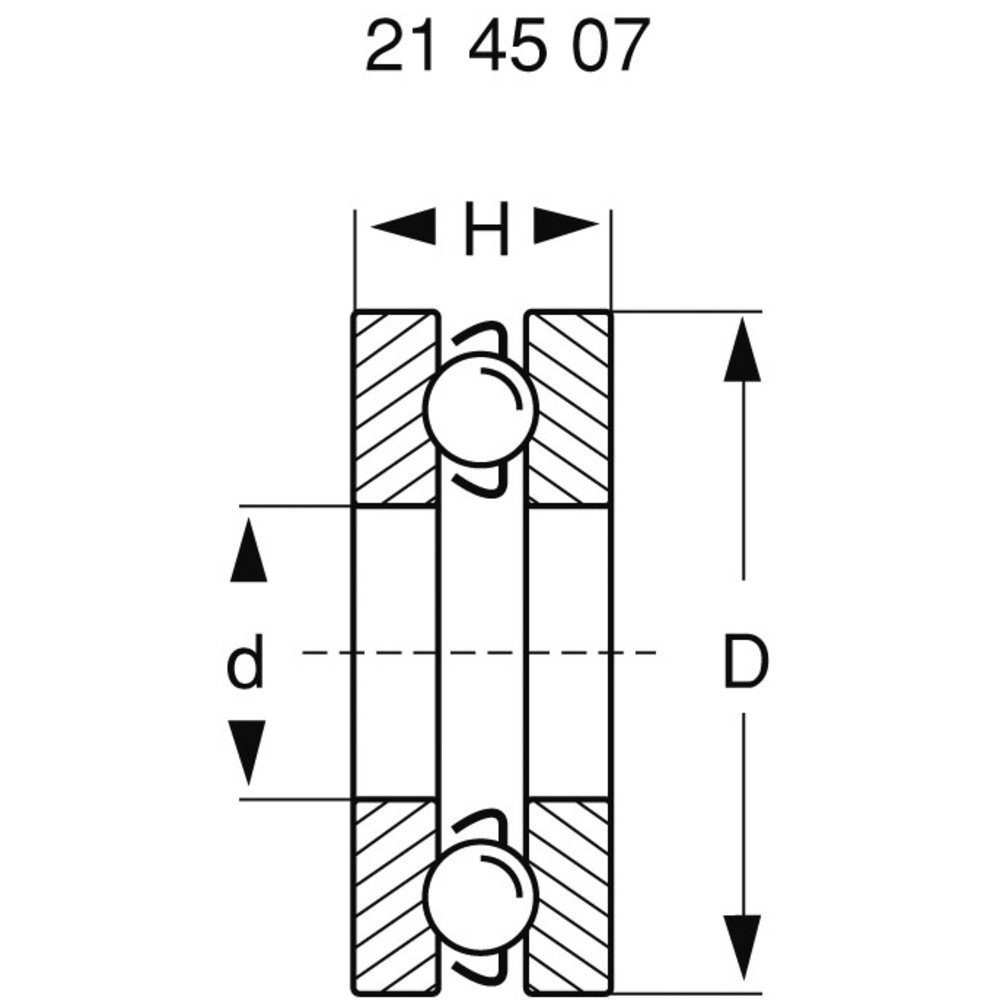 Reely Kugellager Reely Rillenkugellager axial Chromstahl Innen-Durchmesser: 5 mm Außen
