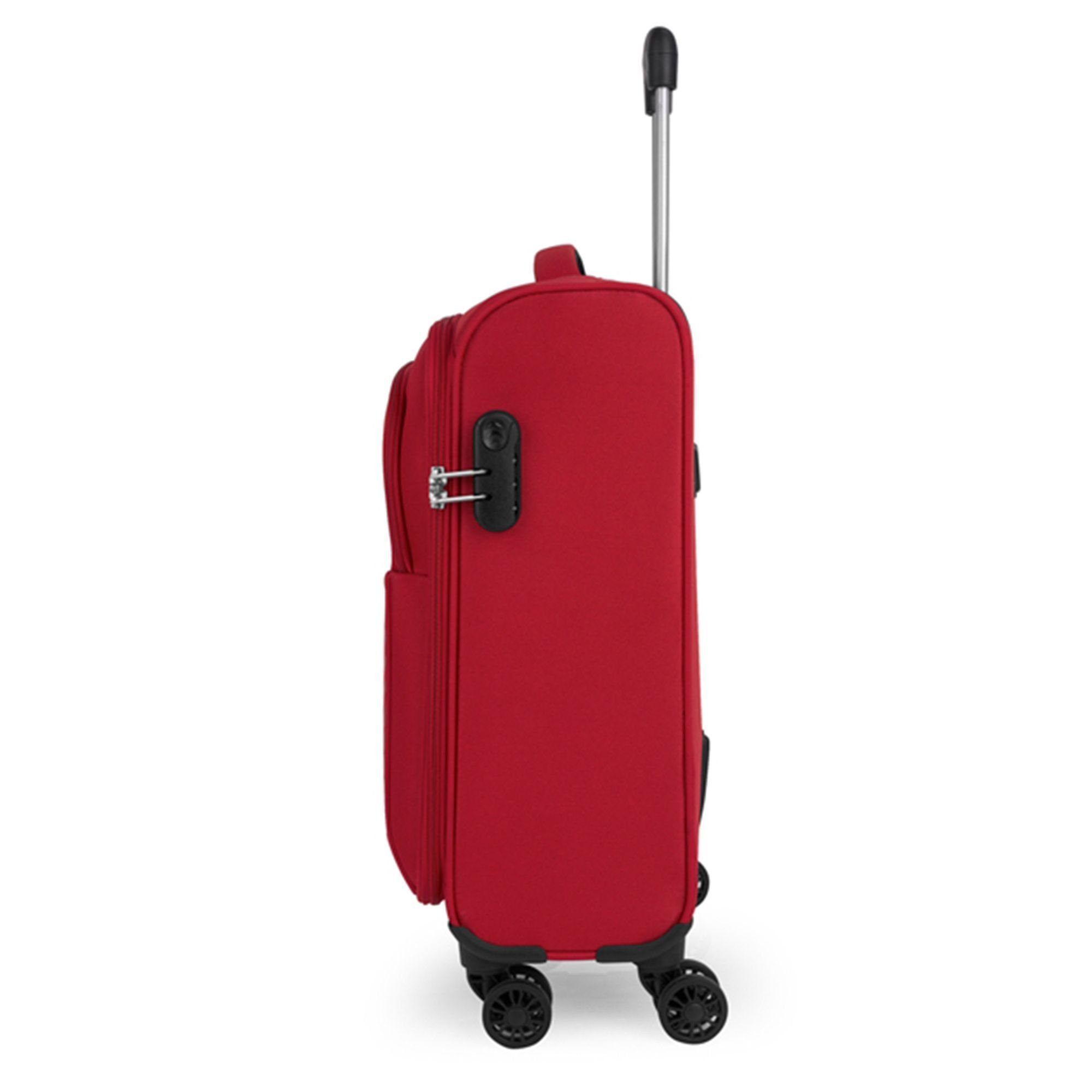 Gabol Weichgepäck-Trolley, rojo Polyester 4 Rollen