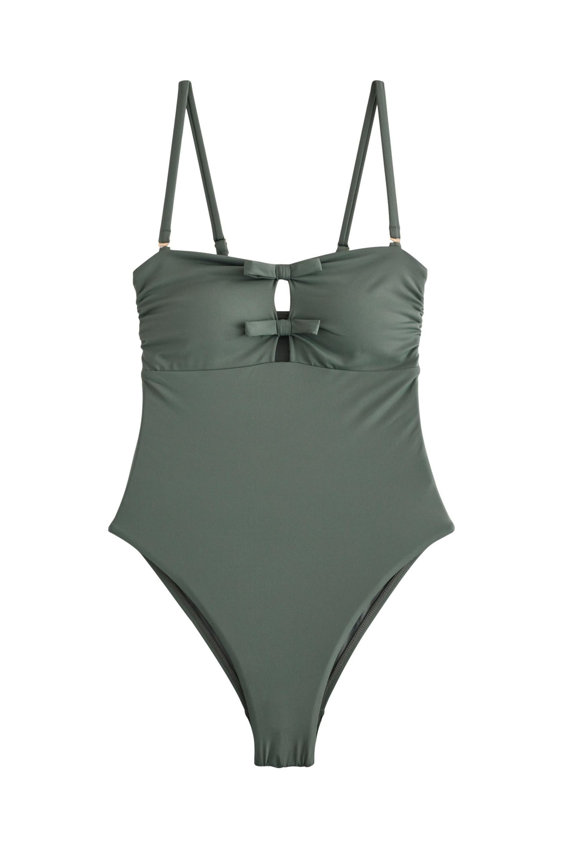 Next Badeanzug Bauchformender Bandeau-Badeanzug mit Schleife (1-St) günstig online kaufen