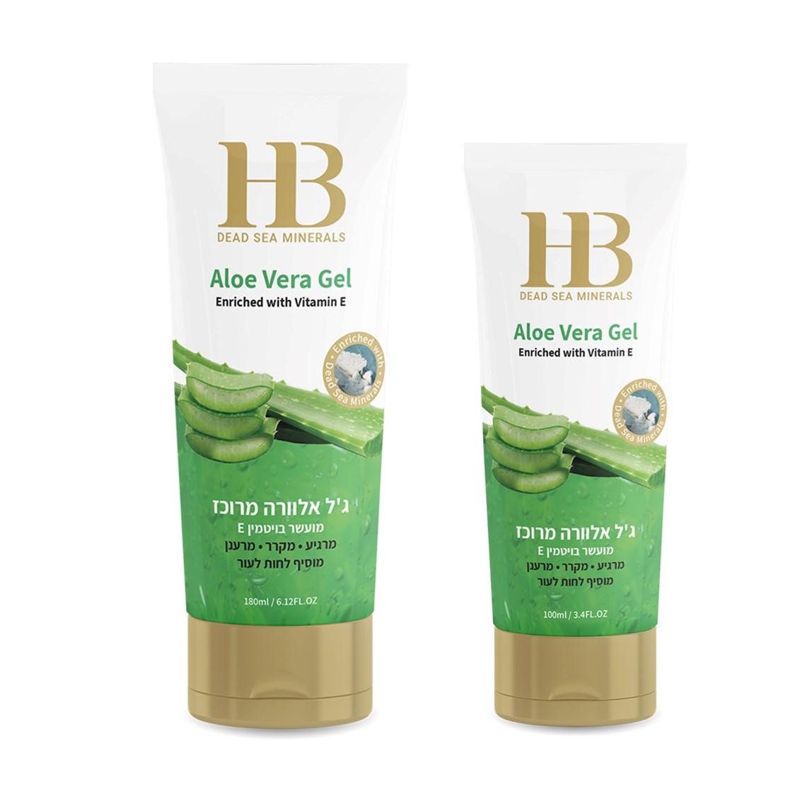H.B. Dead Sea Minerals Körpergel Health&Beauty Aloe Vera Gel mit Totes-Meer-Mineralien 180ml