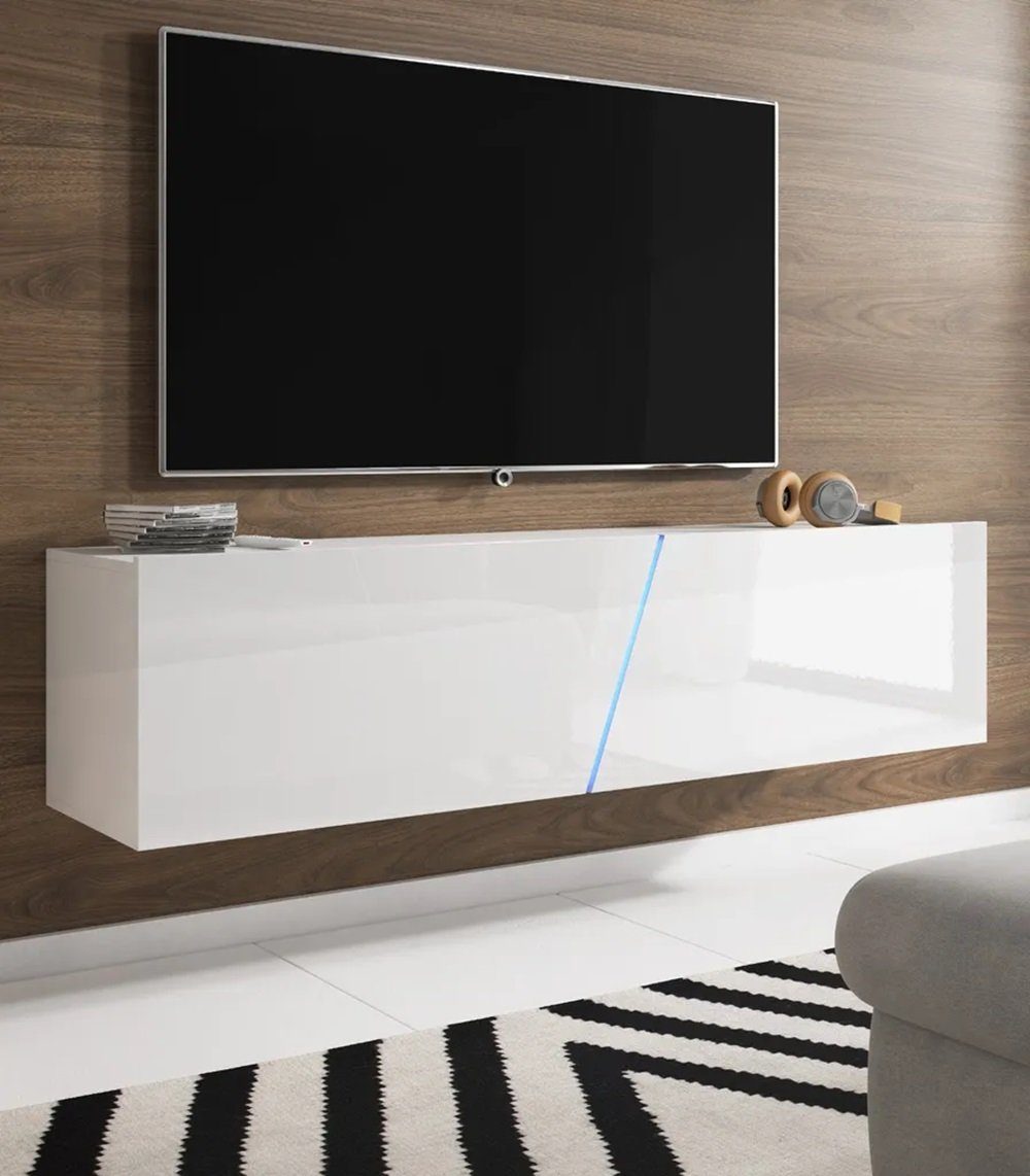 DB-Möbel Lowboard "LOAN" TV-Unterteil hängend 160cm LED