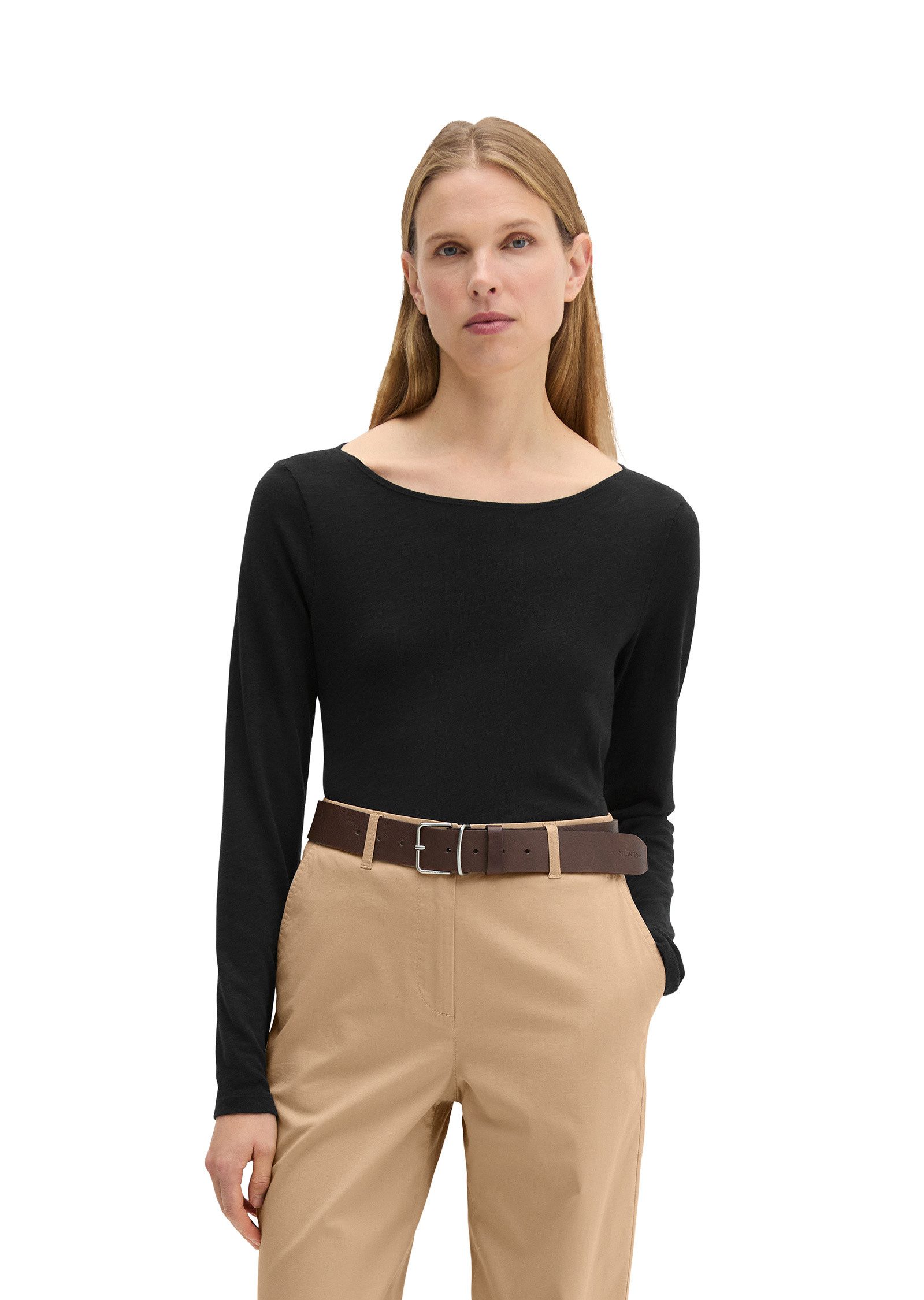 Marc O'Polo Langarmshirt aus Organic Cotton günstig online kaufen
