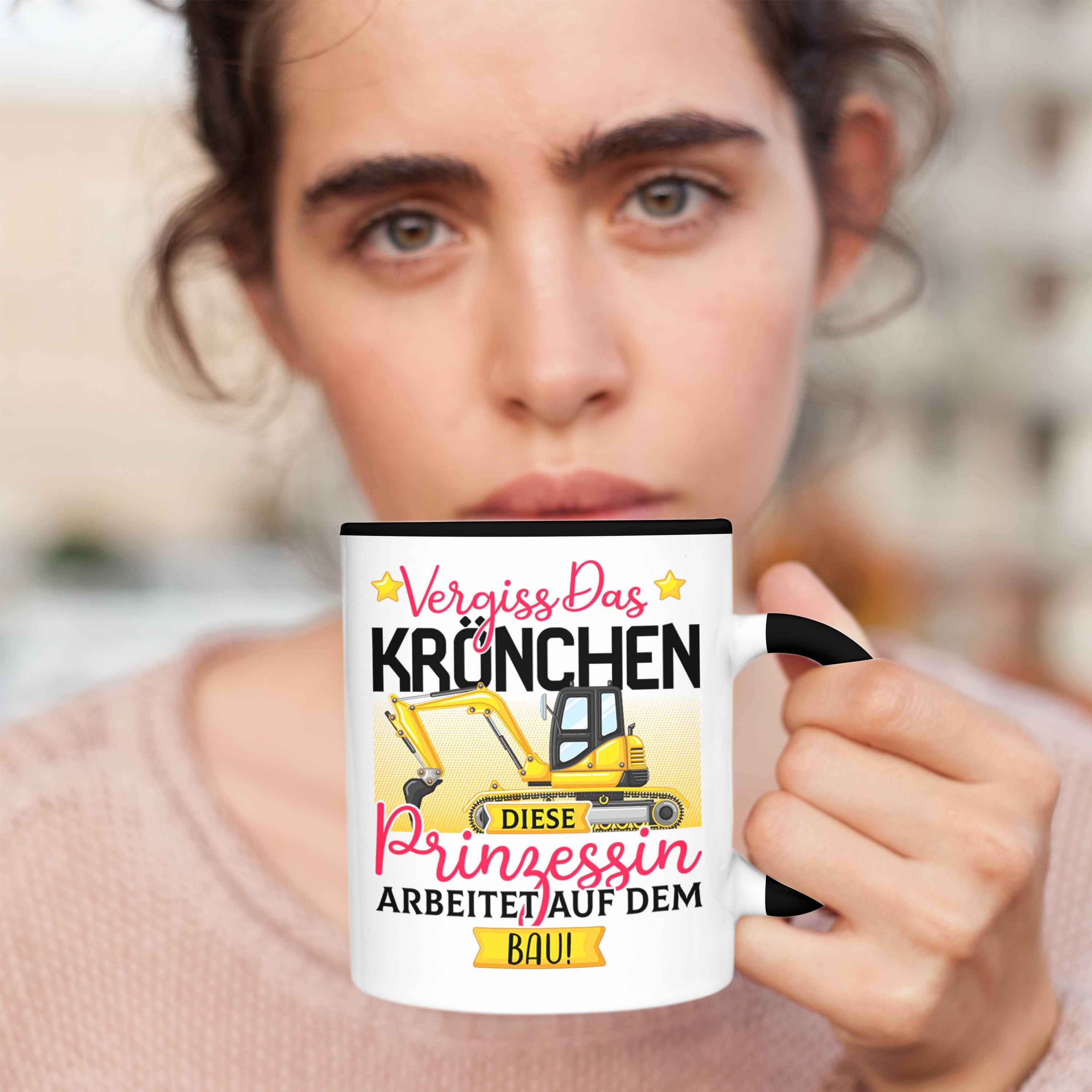 Trendation Geschenk Spruch Tasse Prinzessin Tasse Frauen Kröchen Das Vergiss Schwarz Bau Diese