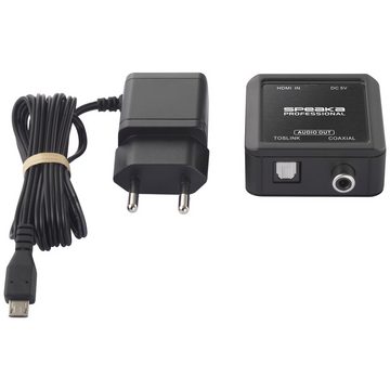SpeaKa Professional SpeaKa Professional Audio Konverter [HDMI - Koaxial, Toslink] Audio-Adapter