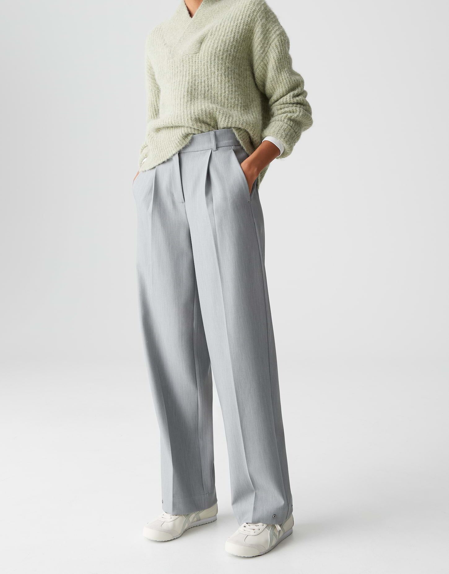 OPUS Stoffhose MAIGA FRESH mit Komfortbund weiter, gerader Beinverlauf, glatter Griff, elastischer Stoff