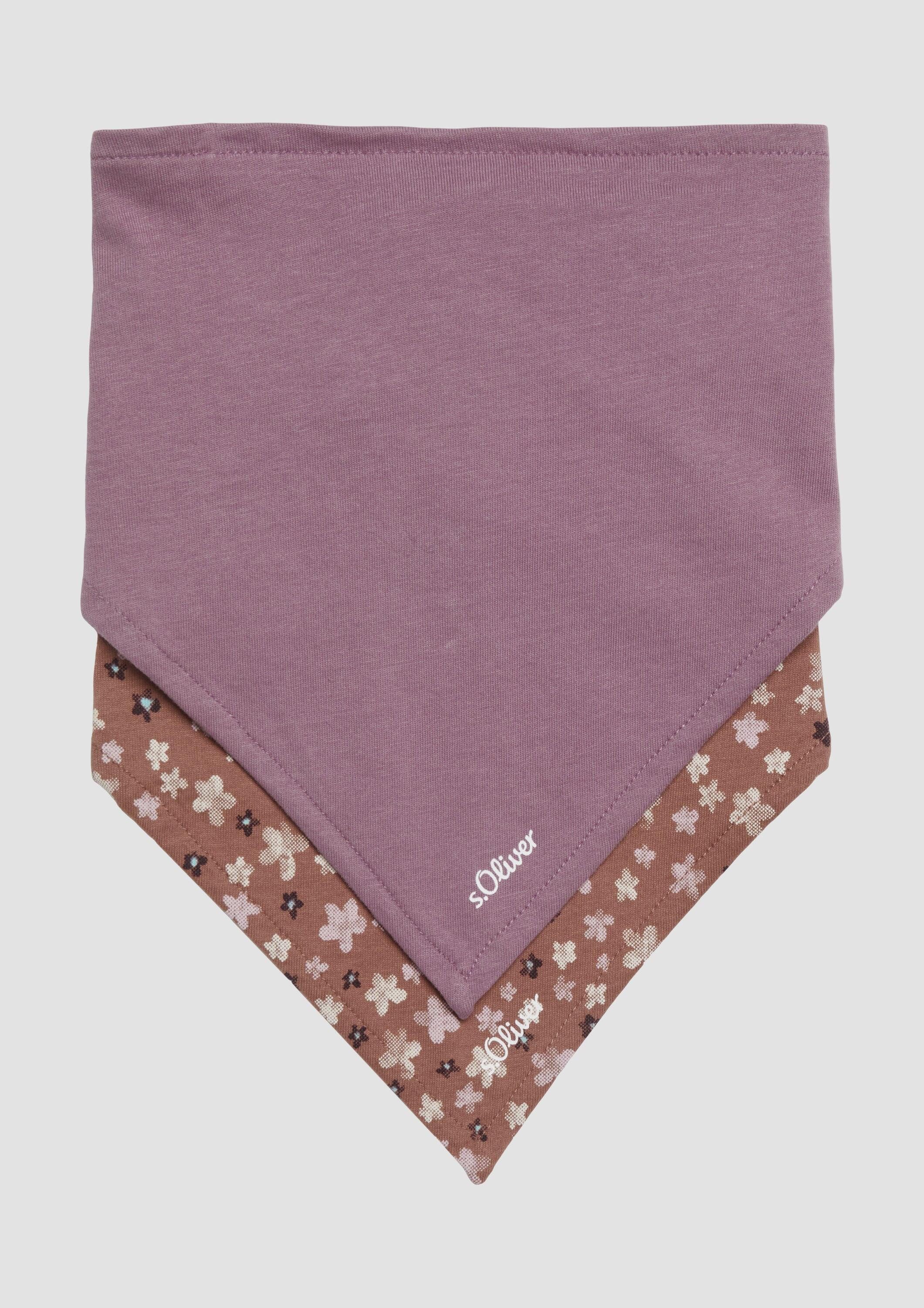 s.Oliver Schal Tuch, Dreieckstücher aus Baumwolle im Doppelpack
