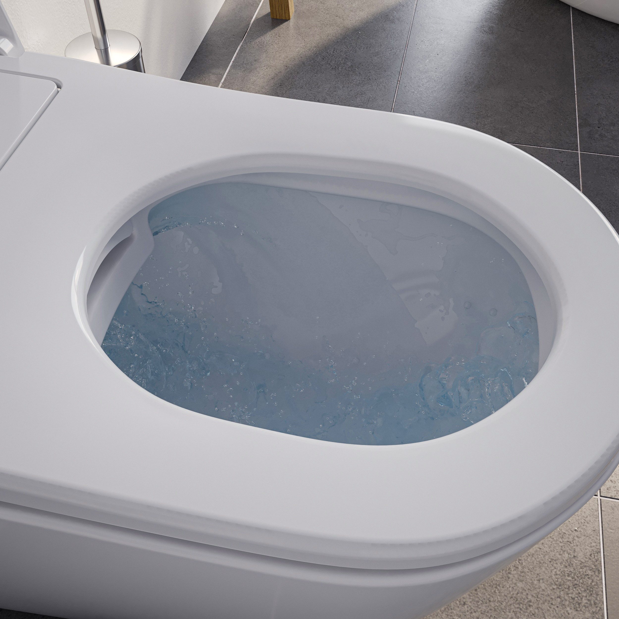 Dusch WC Spülrandlos Weiß Matt I Taharet WC Mit I Produktbild-Vorschau 8