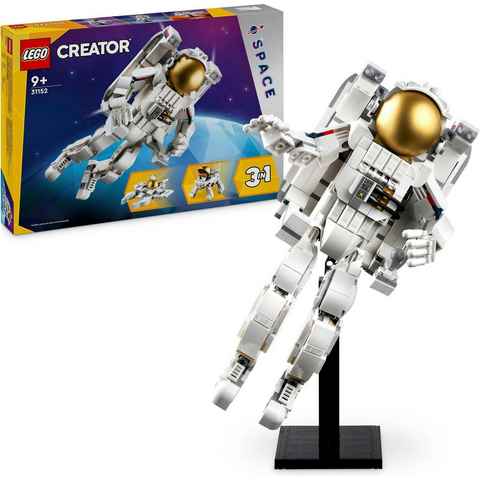 LEGO® Konstruktionsspielsteine Astronaut im Weltraum (31152), LEGO Creator 3in1, (647 St), Made in Europe