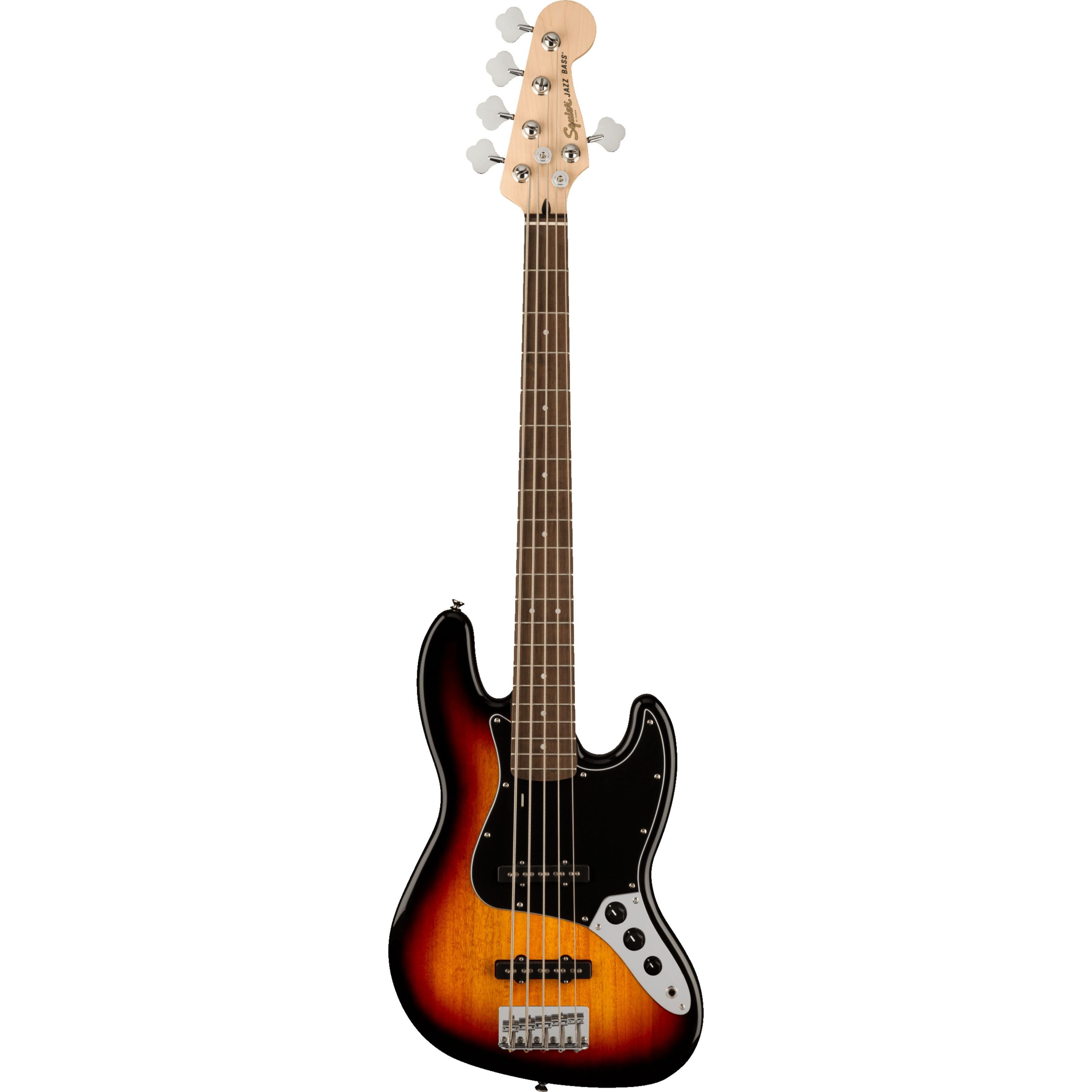Squier E-Bass, E-Bässe, 5-Saiter E-Bässe, Affinity Series Jazz Bass V LRL 3-Color Sunburst - E-Bass
