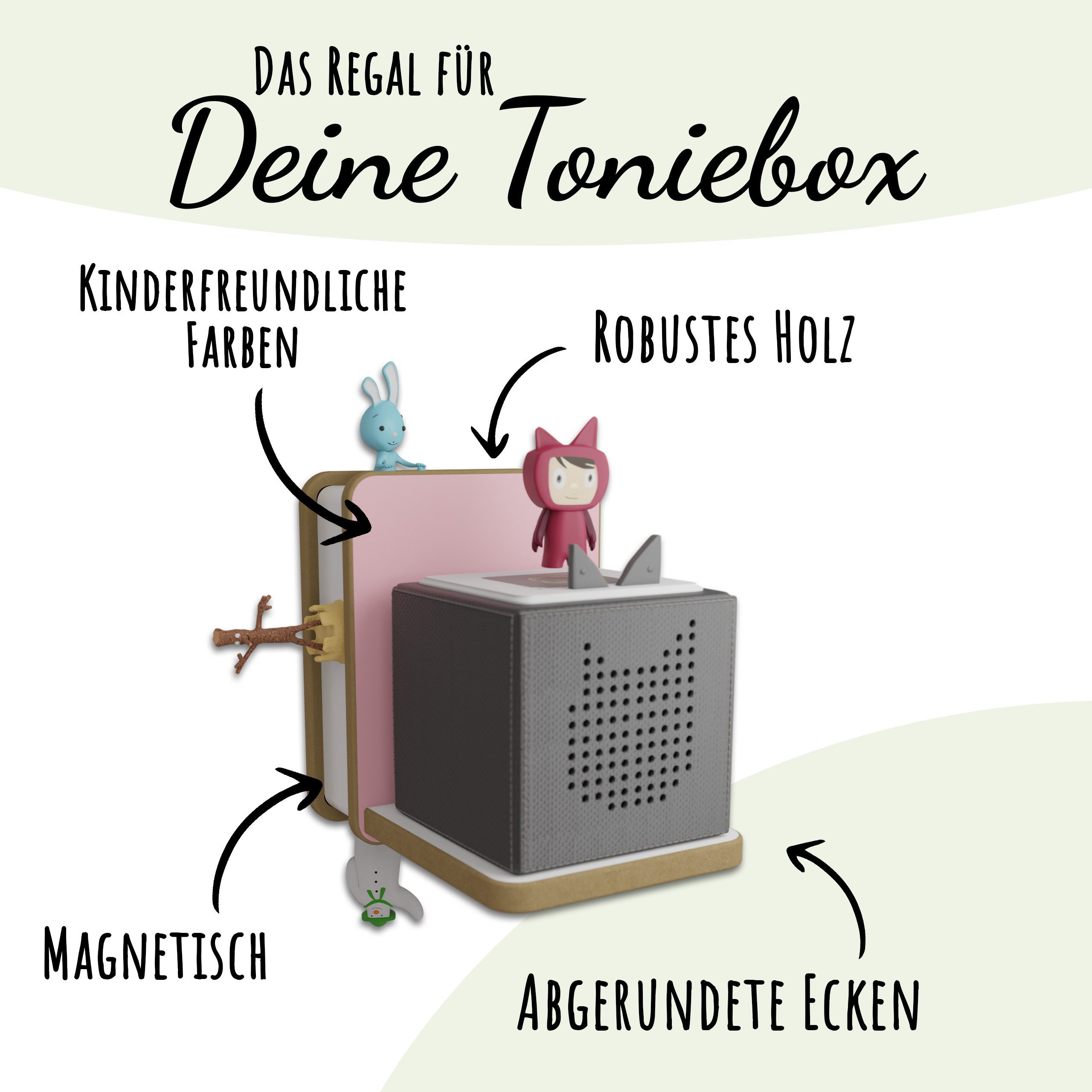 Holzura Kinderregal Holzura Starterset Regal für Toniebox für Toniefiguren günstig online kaufen