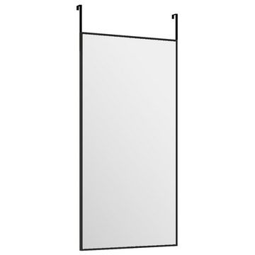furnicato Wandspiegel Türspiegel Schwarz 30x60 cm Glas und Aluminium