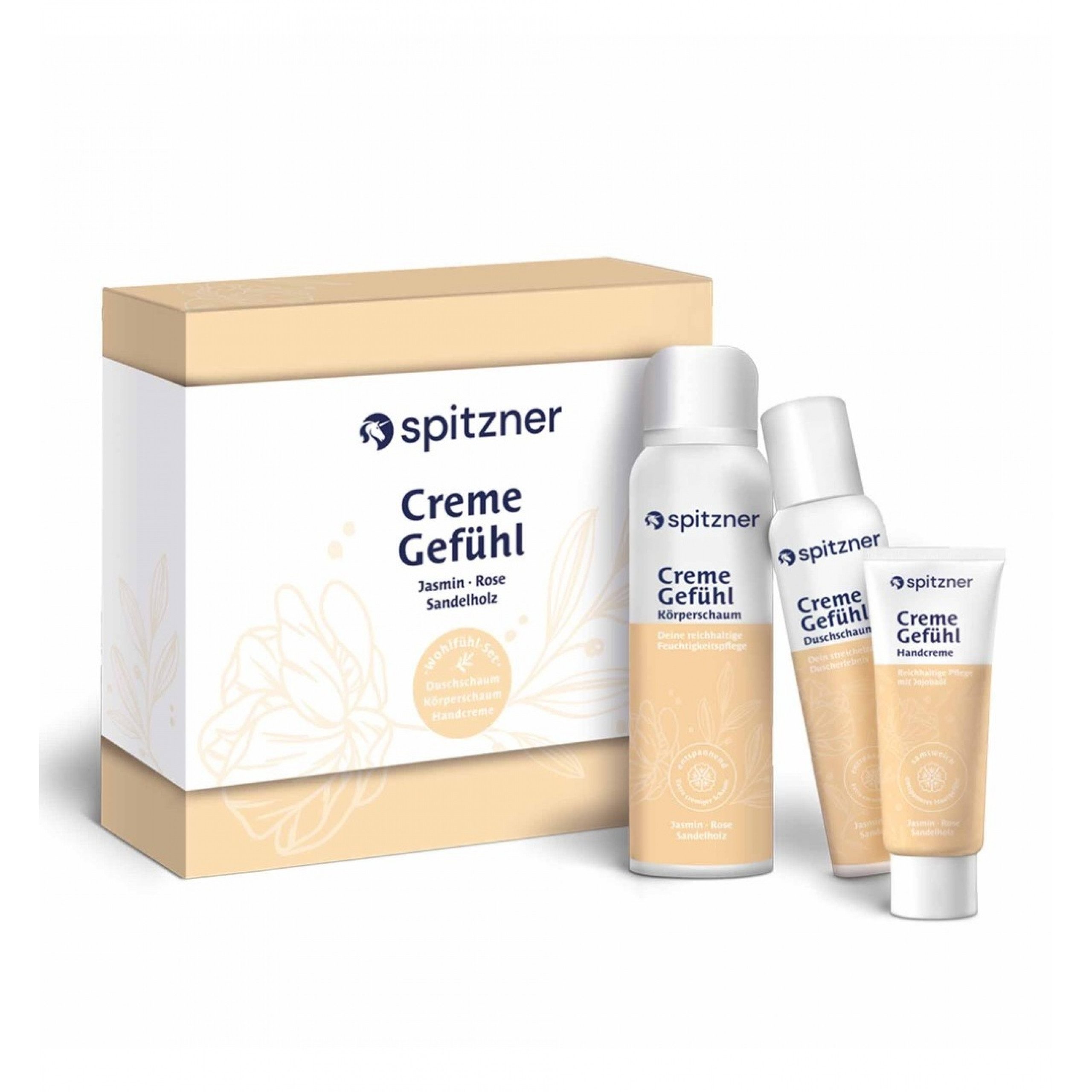 Spitzner Sauna-Aufgussset Spitzner Geschenkset CremeGefühl mit Duschschaum Körperschaum