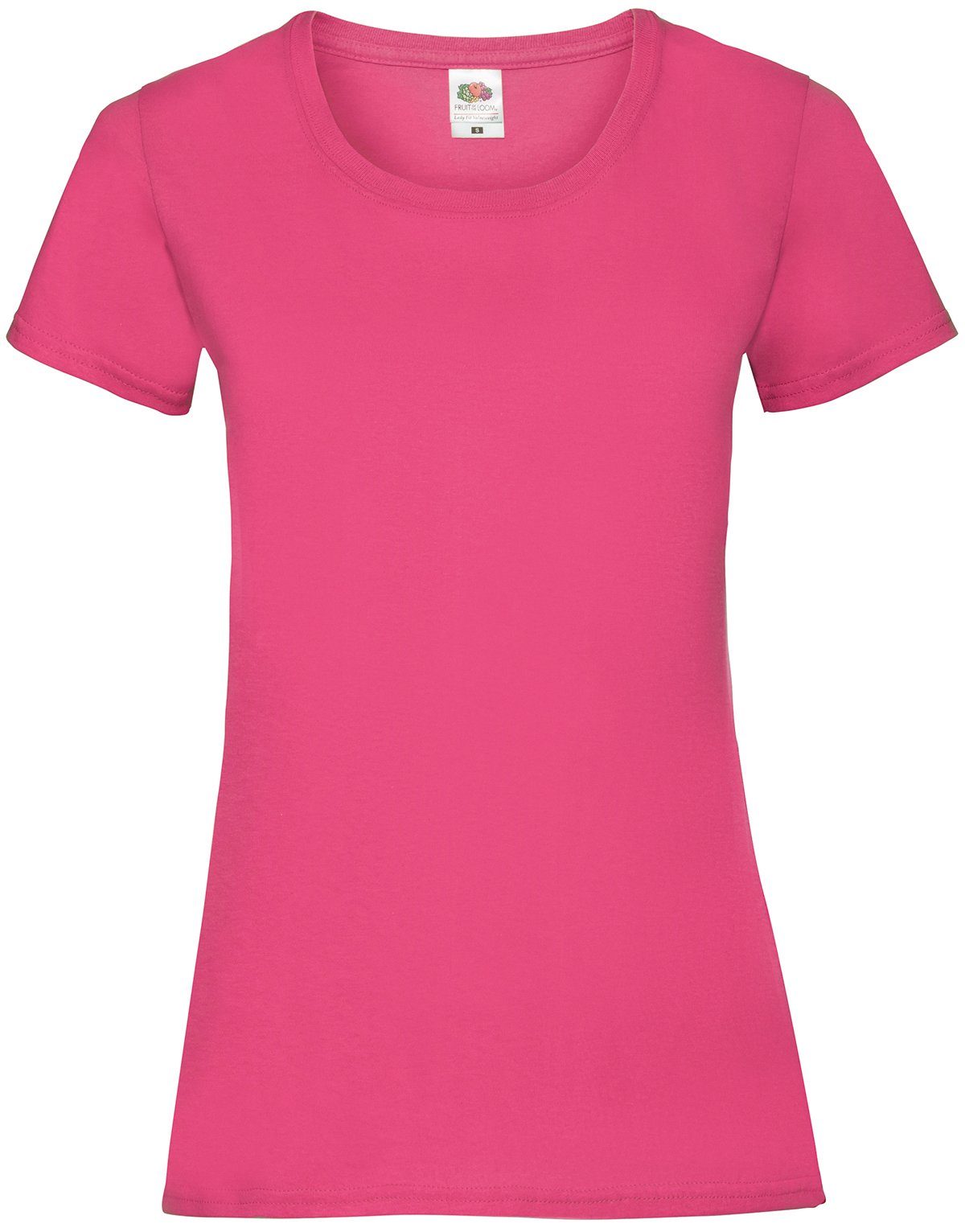 Fruit of the Loom Rundhalsshirt Fruit of the Loom Valueweight T Lady-Fit fuchsia