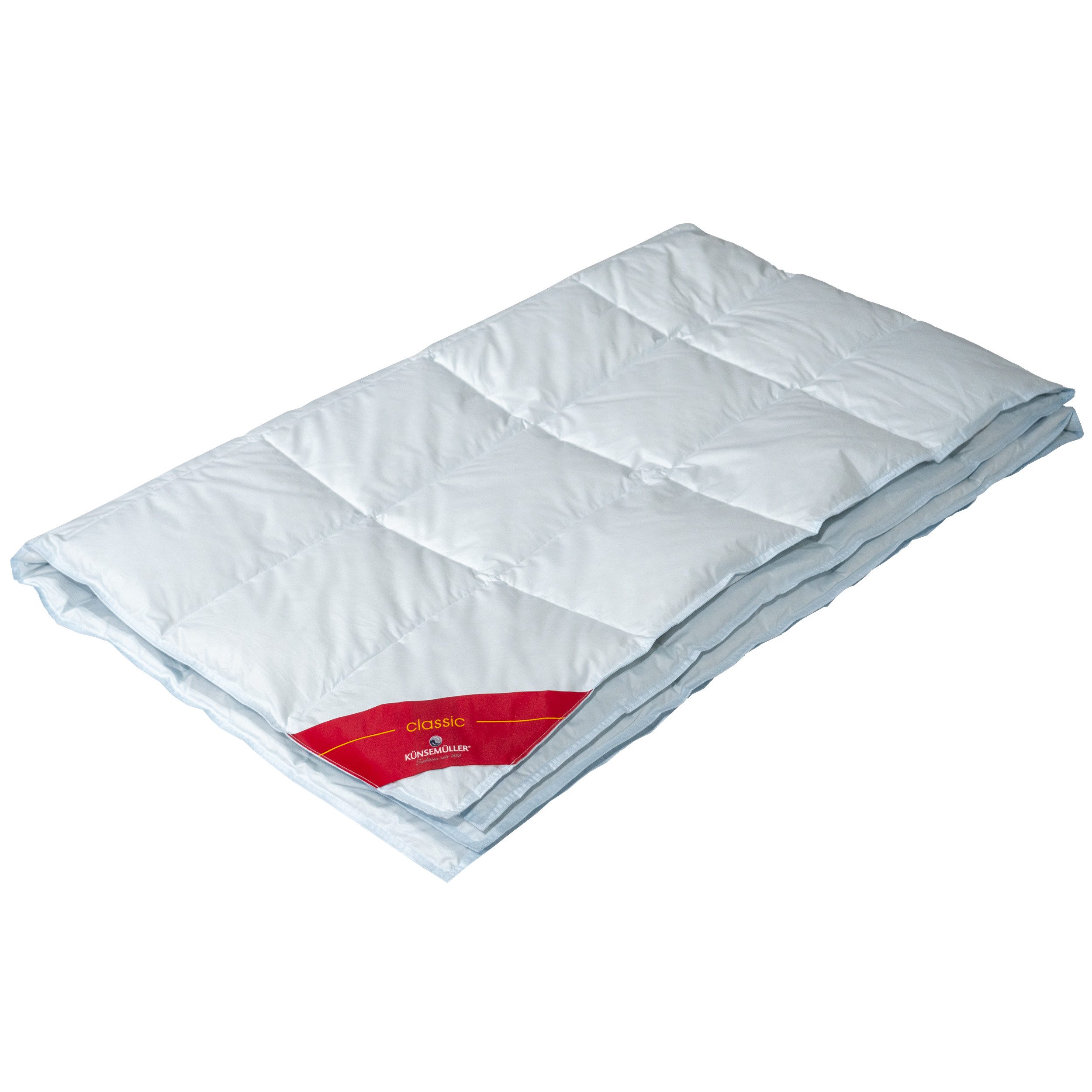 KÜNSEMÜLLER Daunenbettdecke Classic, Füllung: 90% neue canadische Wilddaunen & 10% Federn, Bezug: 100% Baumwolle, 150er Schweizer Mako-Batist aus 100% supergekämmter Baumwolle