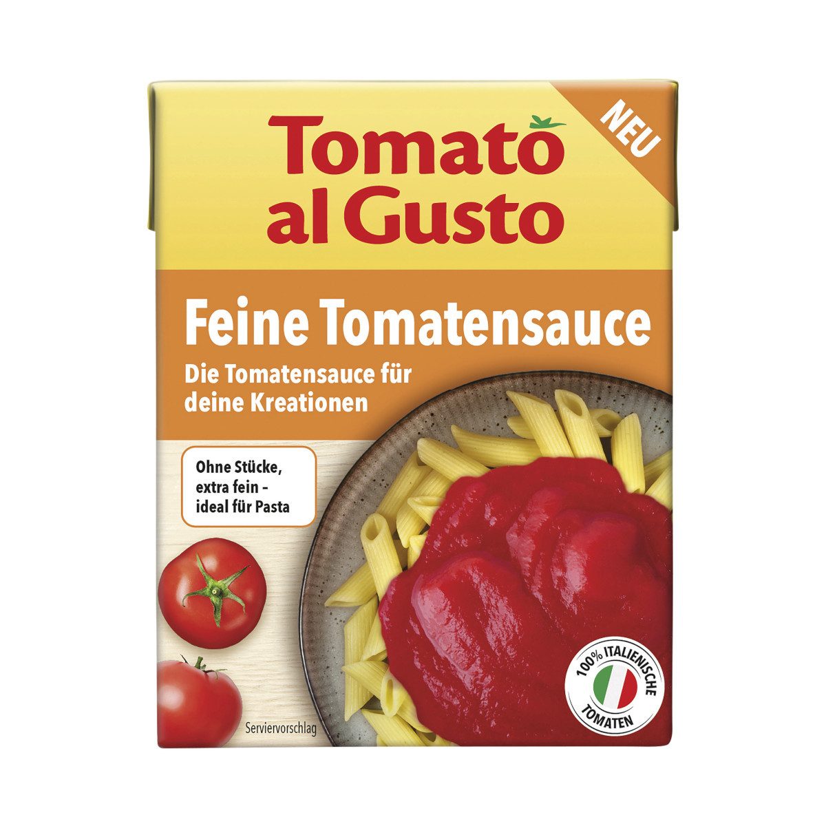 Hengstenberg Saucen, Hengstenberg Tomato al Gusto feine Tomatensauce Packung 390g