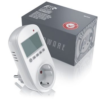 BEARWARE Steckdosen-Thermostat, 1-St., Heiz & Klimageräte Individuell programmierbar, LCD-Display