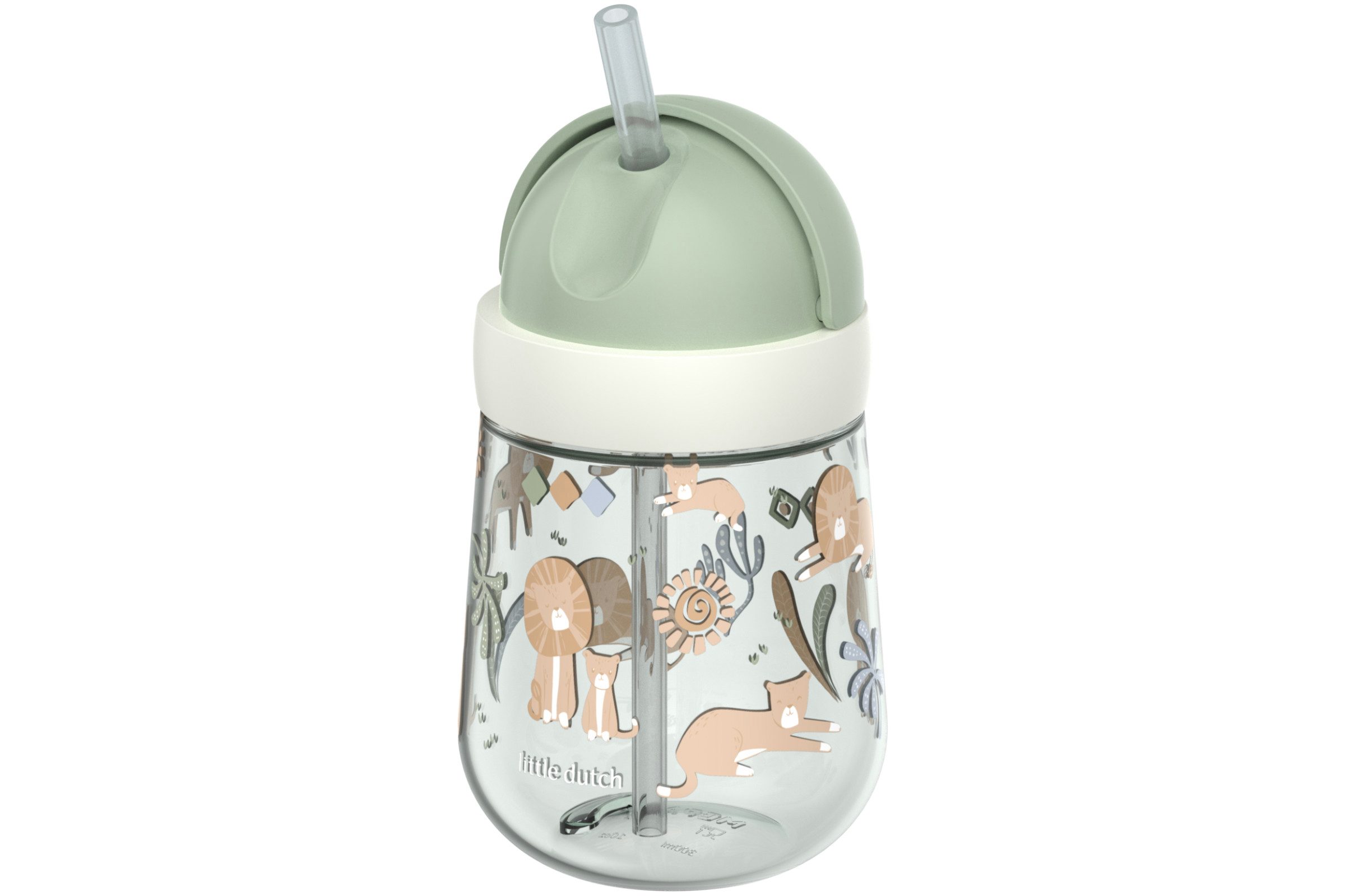 Mepal Kinderbecher Mepal Mio 300 ml Strohhalmbecher - Safari Friends