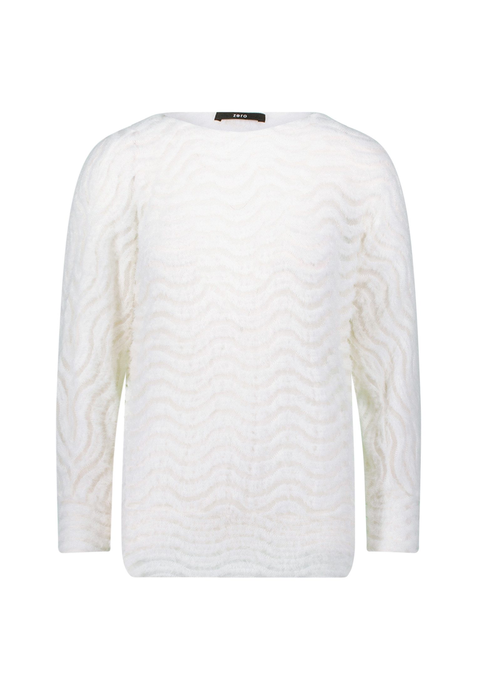 Zero Sweatshirt Damen mit Wellenmuster weiteres Detail