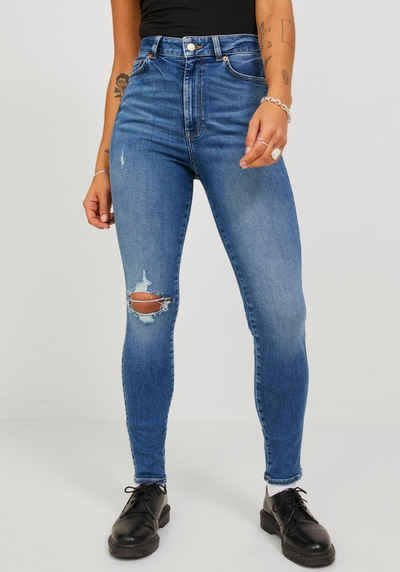 JJXX Skinny-fit-Jeans JXVIENNA SKINNY HW CSE1008 B NOOS mit Destroyed Effekt