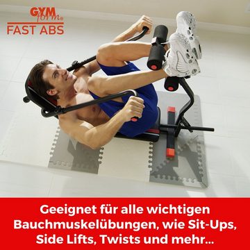 Gymform® Bauchtrainer Fast Abs Bauchmuskeltrainer, Bauchtrainer Zuhause, Fitnessgerät klappbar, Sit up Bank bis 120kg