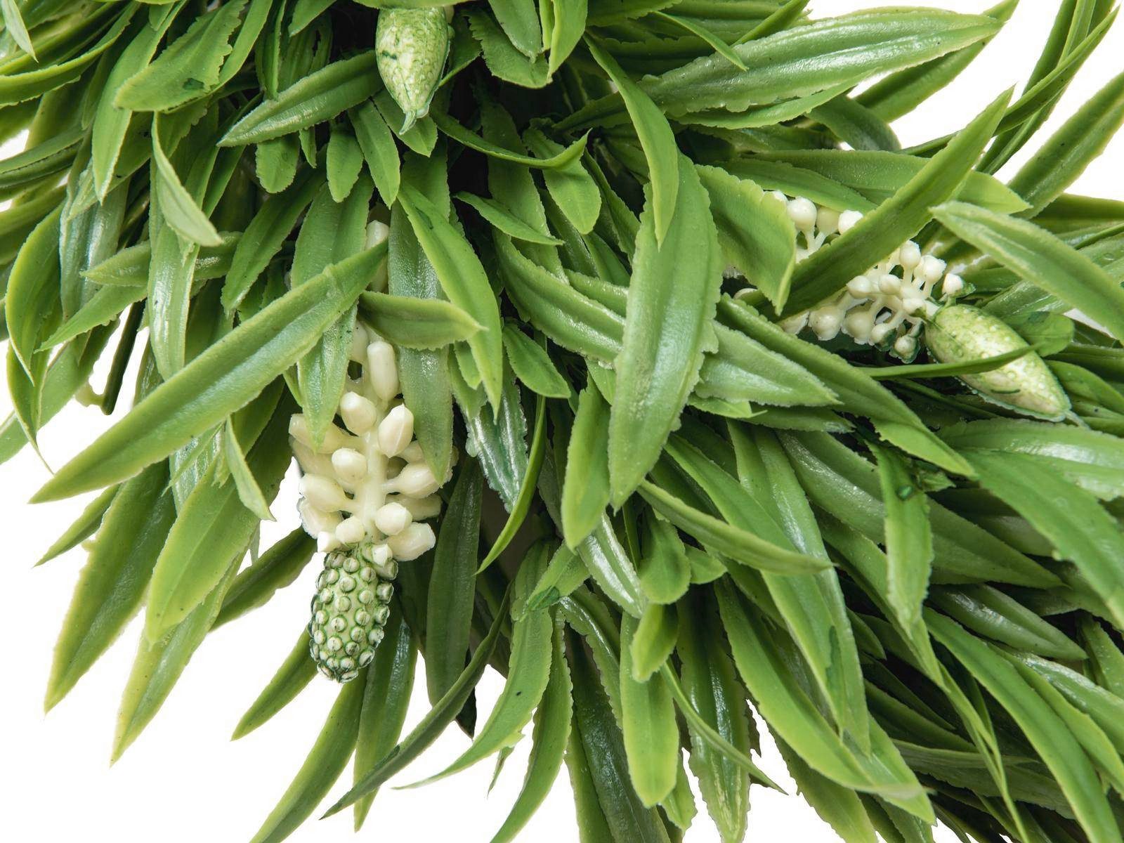 Kunstkranz Lavendelkranz CONSTANZE, weiß Blüten, grün, 30cm - wetterfest Lavendel, artplants