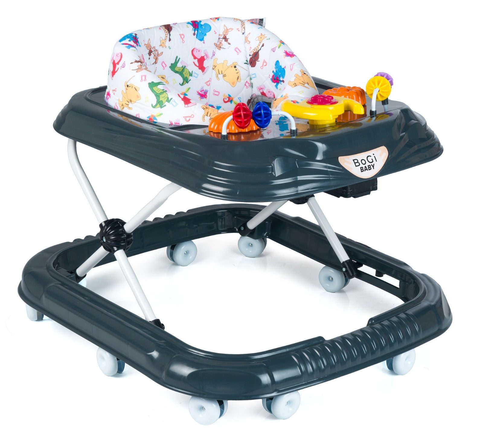 BoGi Lauflernwagen Höhenverstellbarer Baby Gehfrei Lauflernwagen mit Spielcenter