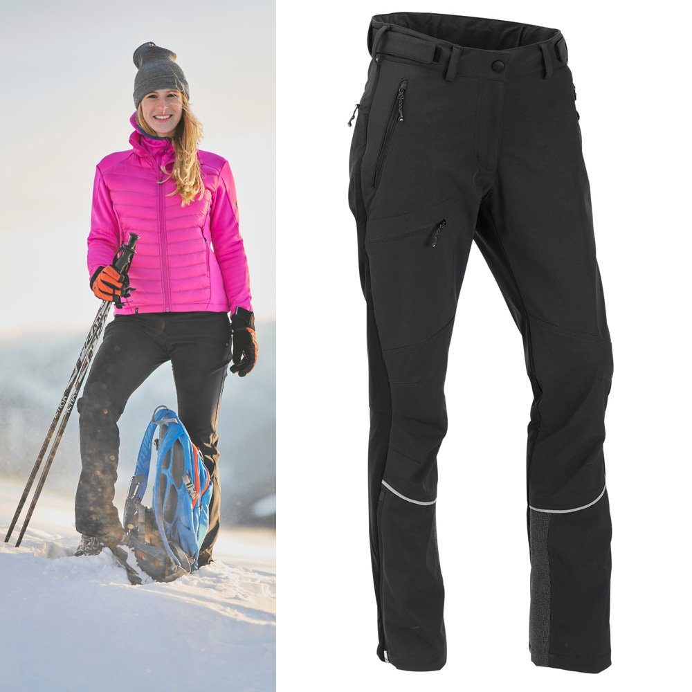Trainingstights Maul - Monte Leone XT - Damen Softshellhose - schwarz