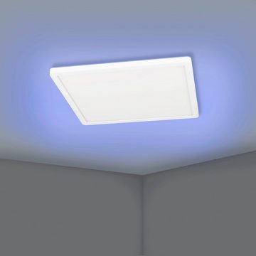 EGLO Deckenleuchte ROVITO-Z, LED fest integriert, warmweiß - kaltweiß, Deckenleuchte in weiß aus Kunststoff - 14,6W - warmweiß - kaltweiß