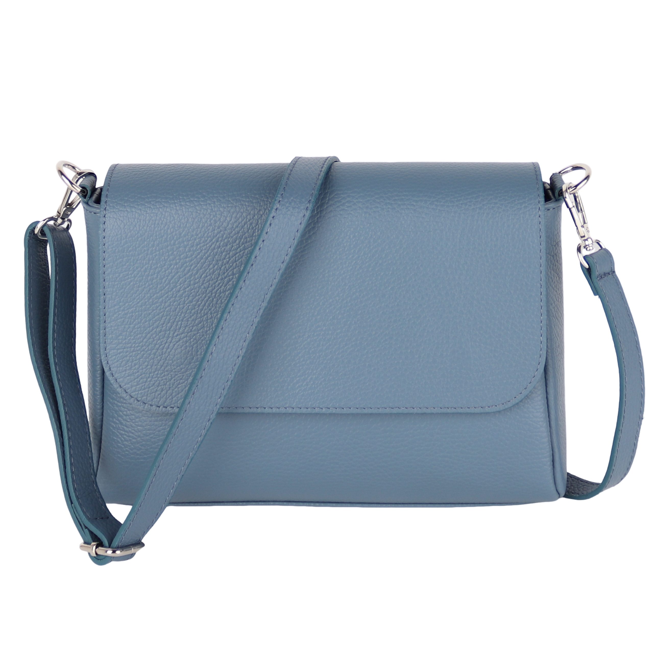 Umhängetasche Damen, Crossbody Bag, Echtleder Made in Italy