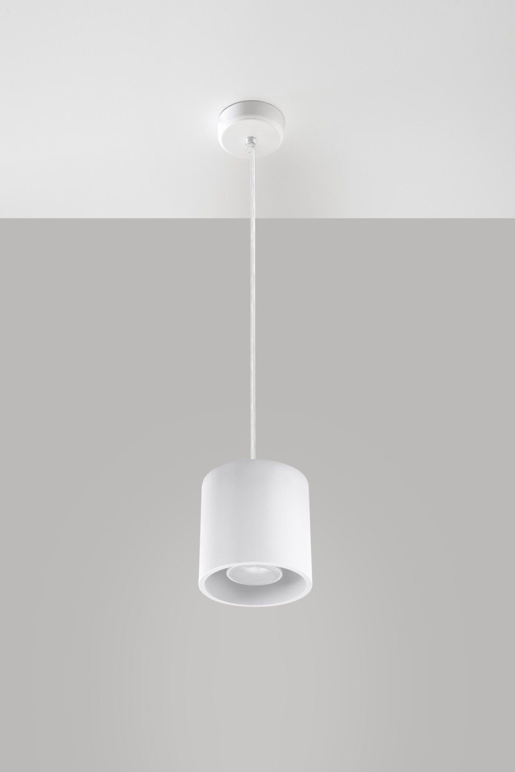 Hängeleuchte Pendelleuchte Weiß rund Esstisch bis RODA, H:80cm Leuchtmittel, 40W Licht-Erlebnisse Küche Aluminium GU10 ohne