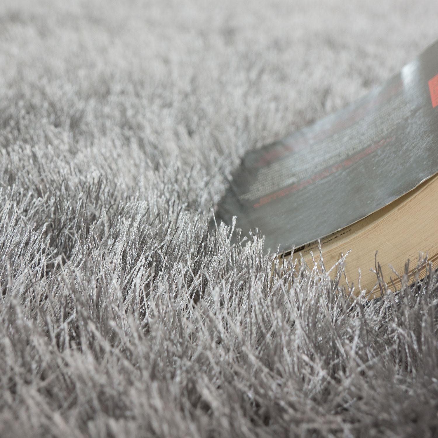 Paco Home Hochflor-Teppich Glamour 300, rechteckig, Höhe: 70 mm, Uni Farben, mit weichem Glanz Garn, auch als Läufer erhältlich – Bild 4 von 5