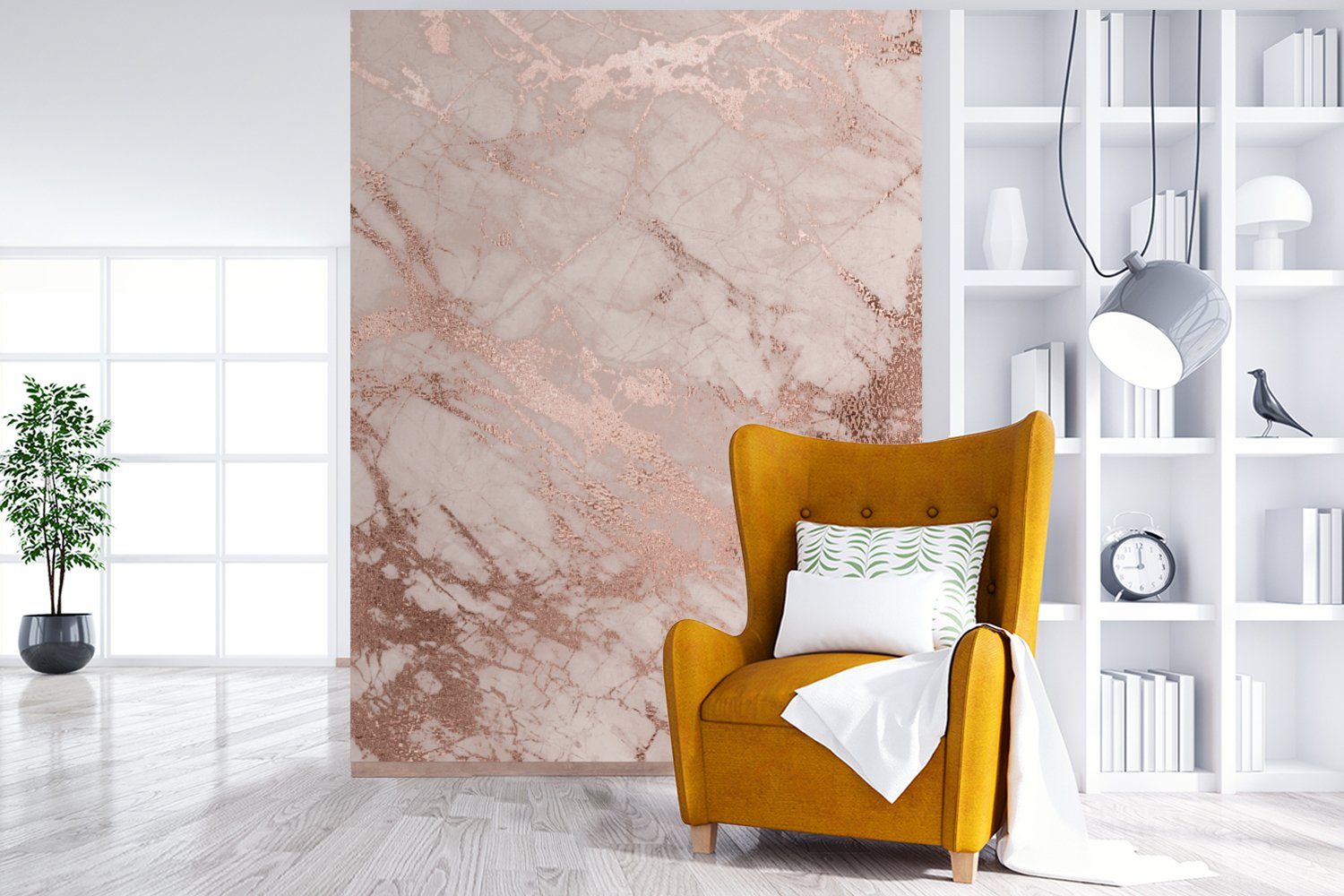 MuchoWow Fototapete Marmor - Rosa - günstig online kaufen