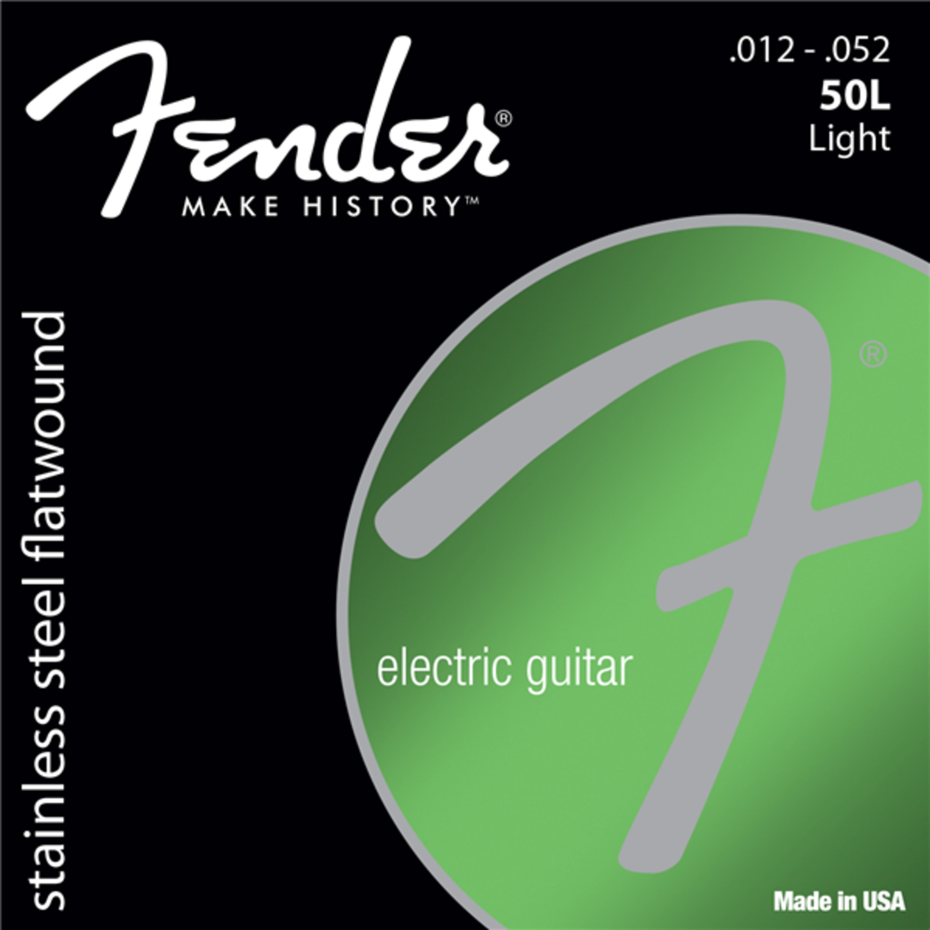 Fender Saiten, 50L Stainless Flatwound 12-52 - E-Gitarrensaiten
