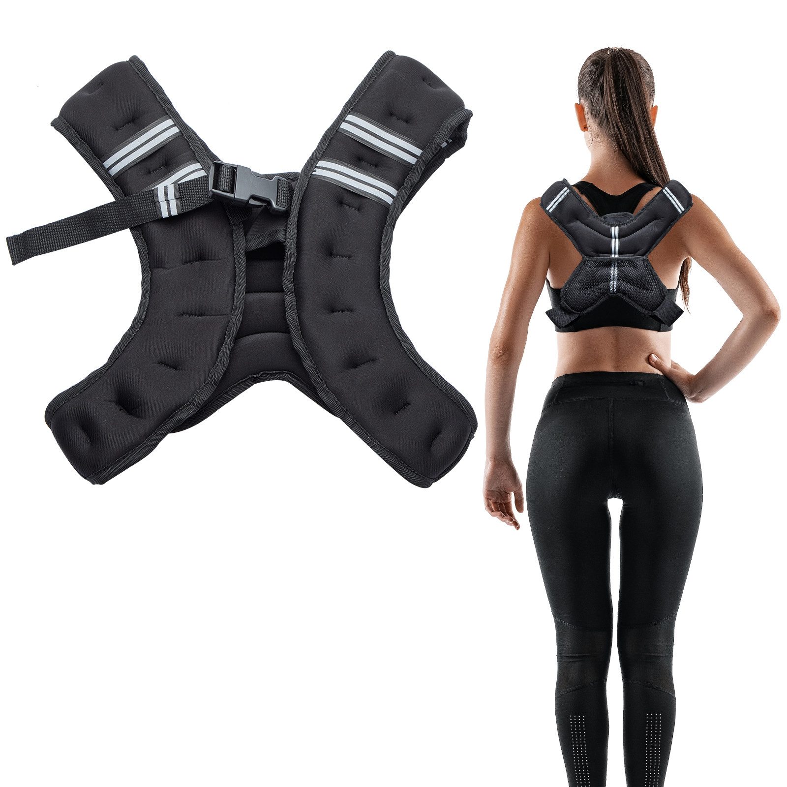 Youyijia Gewichtsweste Gewichtsweste Neopren, verstellbar für Fitness und Krafttraining