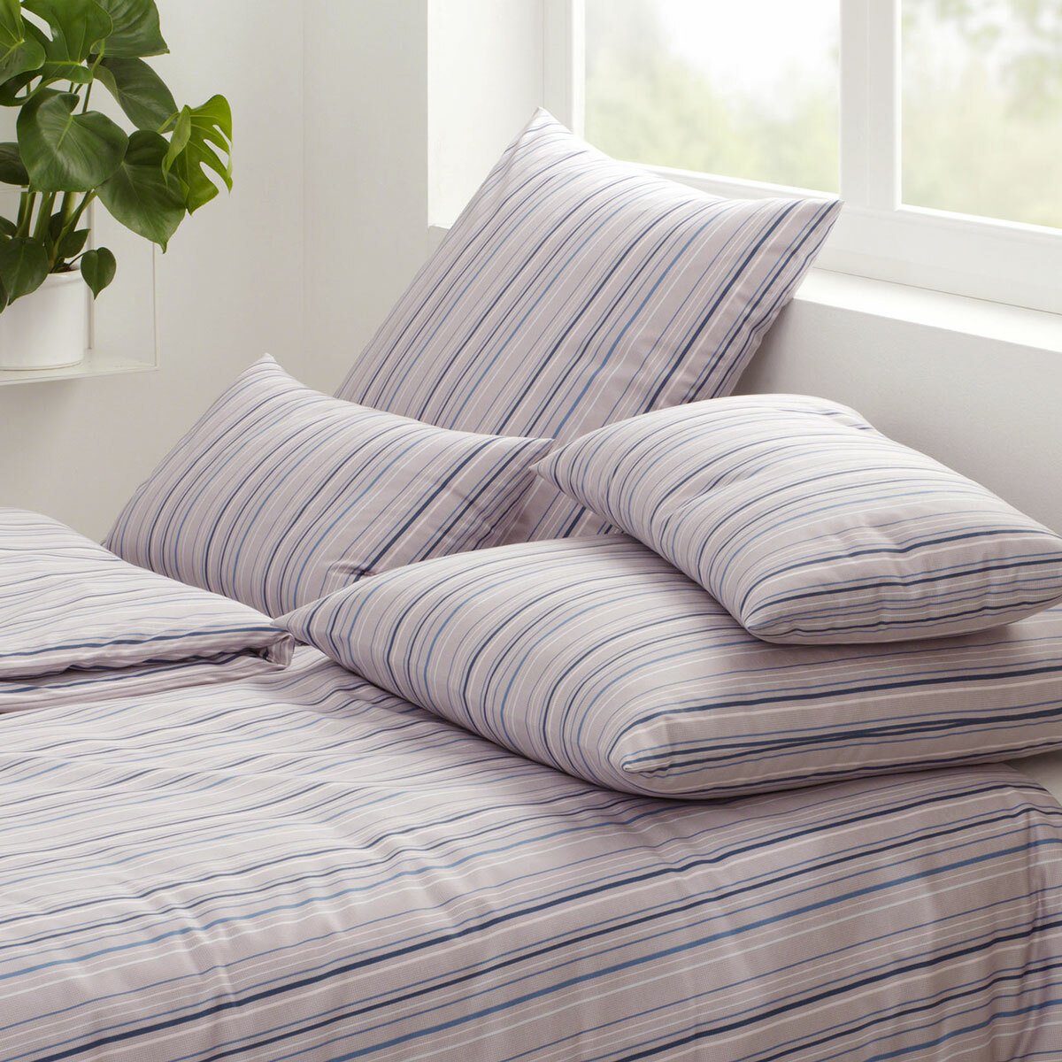 Elegante Bettwäsche Bettwäsche Solitaire Blush Rose 155 x 220 cm, Jersey