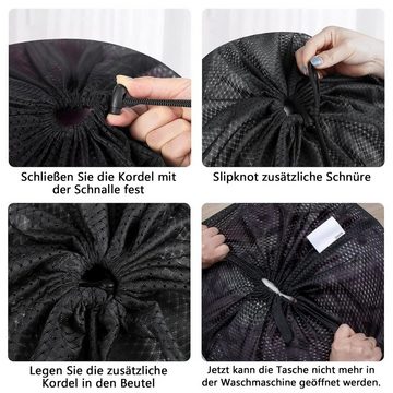 BOTC Wäschenetz Waschmaschine Wäschesack Wäschenetz Set,(set, Zwei Wäschetaschen), Wäschesack - 60*90cm Wäschesack groß - Schwarz