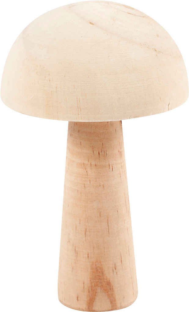 creativ company Dekofigur Holz-Pilz, 14 cm