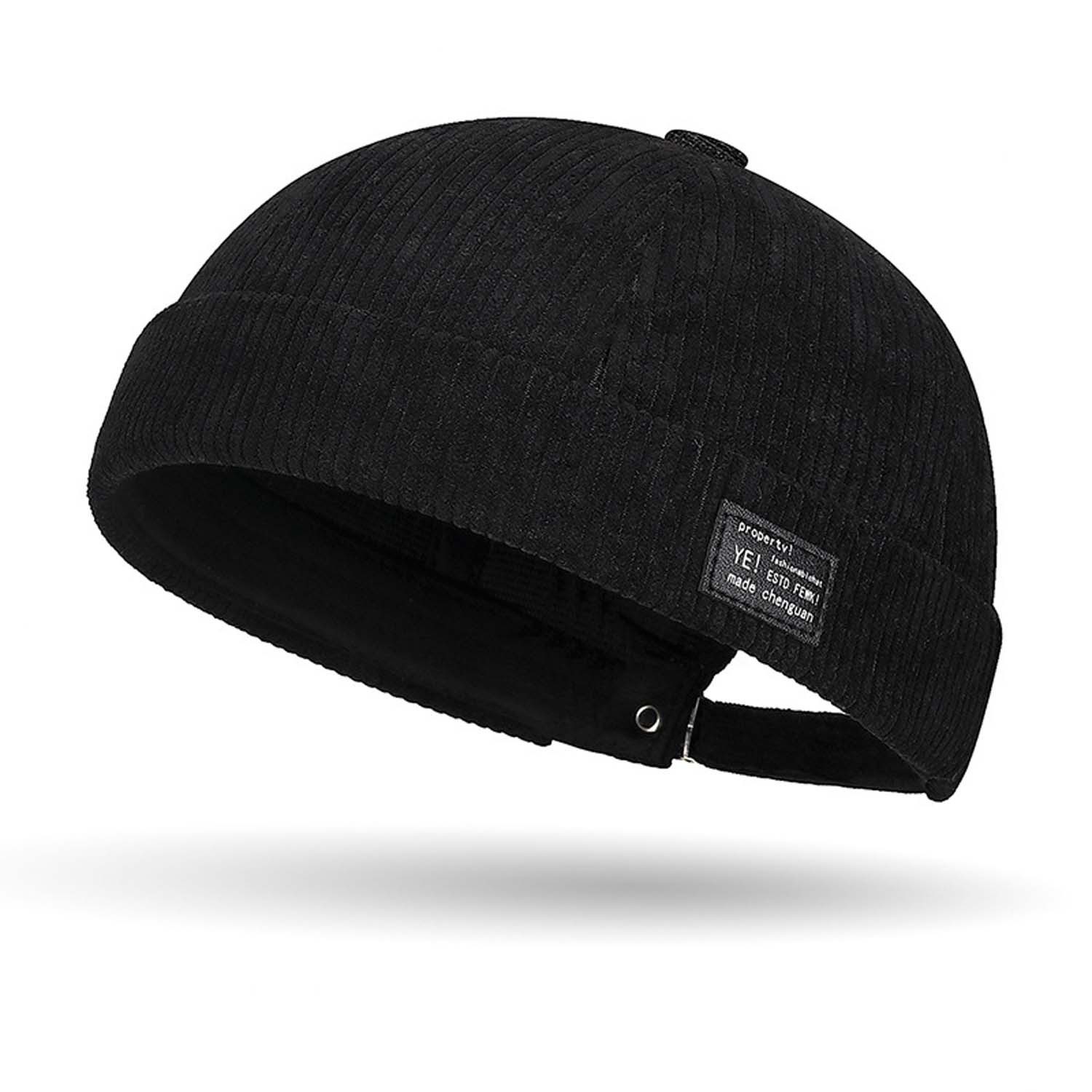 Bwecuy Dockermütze Unisex Docker Beanie Cord– Matrosenmütze