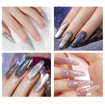 Scheiffy Nagellack-Set UV-Nagellack,Glitzer Nagellack Set,Sparkly Shiny Gel,DIY-Maniküre