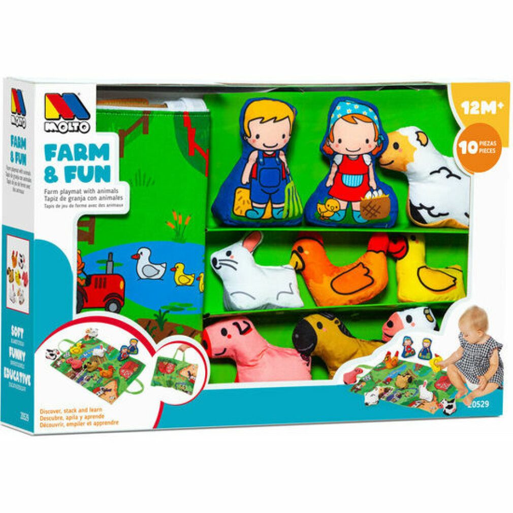 Molto Spielmatte Moltó Farm and Fun Spielbausteine, (Packung)