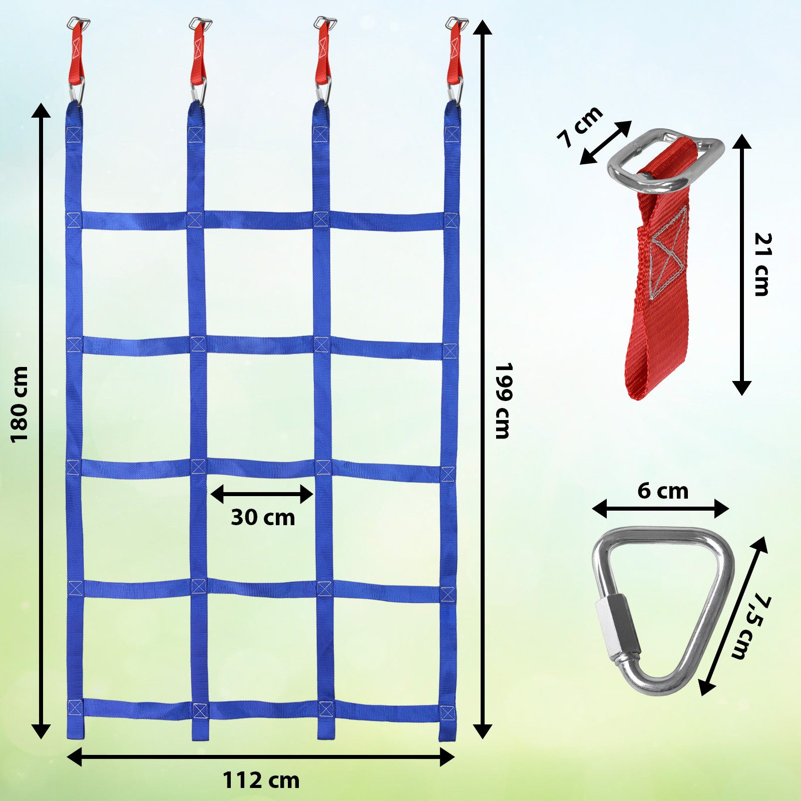 ALPIDEX Slackline Ninja Line Set für Kinder