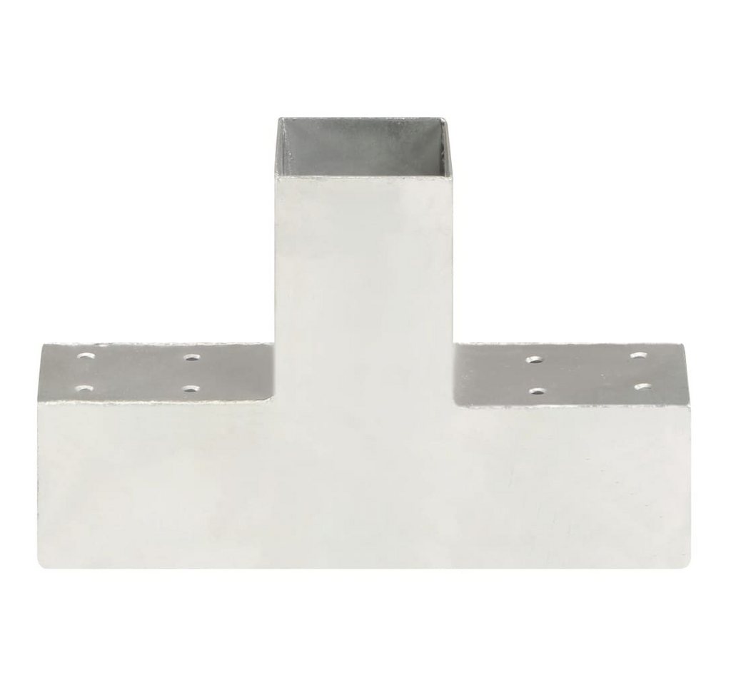 Thumbnail - vidaXL Gartentor Pfostenverbinder T-Form Verzinktes Metall 71 x 71 mm