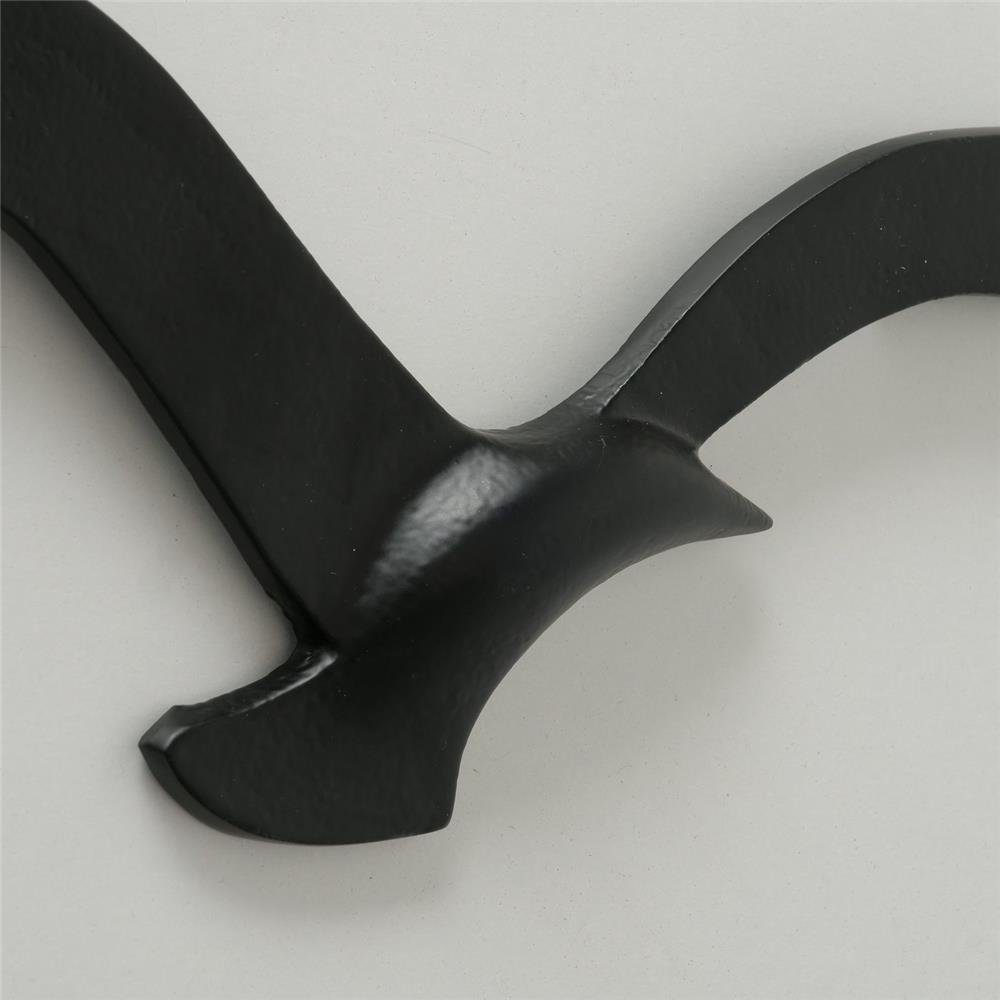 BOLTZE Wanddekoobjekt Möwe Birdy 2er Set, Wandobjekt Wanddeko Vögel Metall Maritimes Skandinavisches Design
