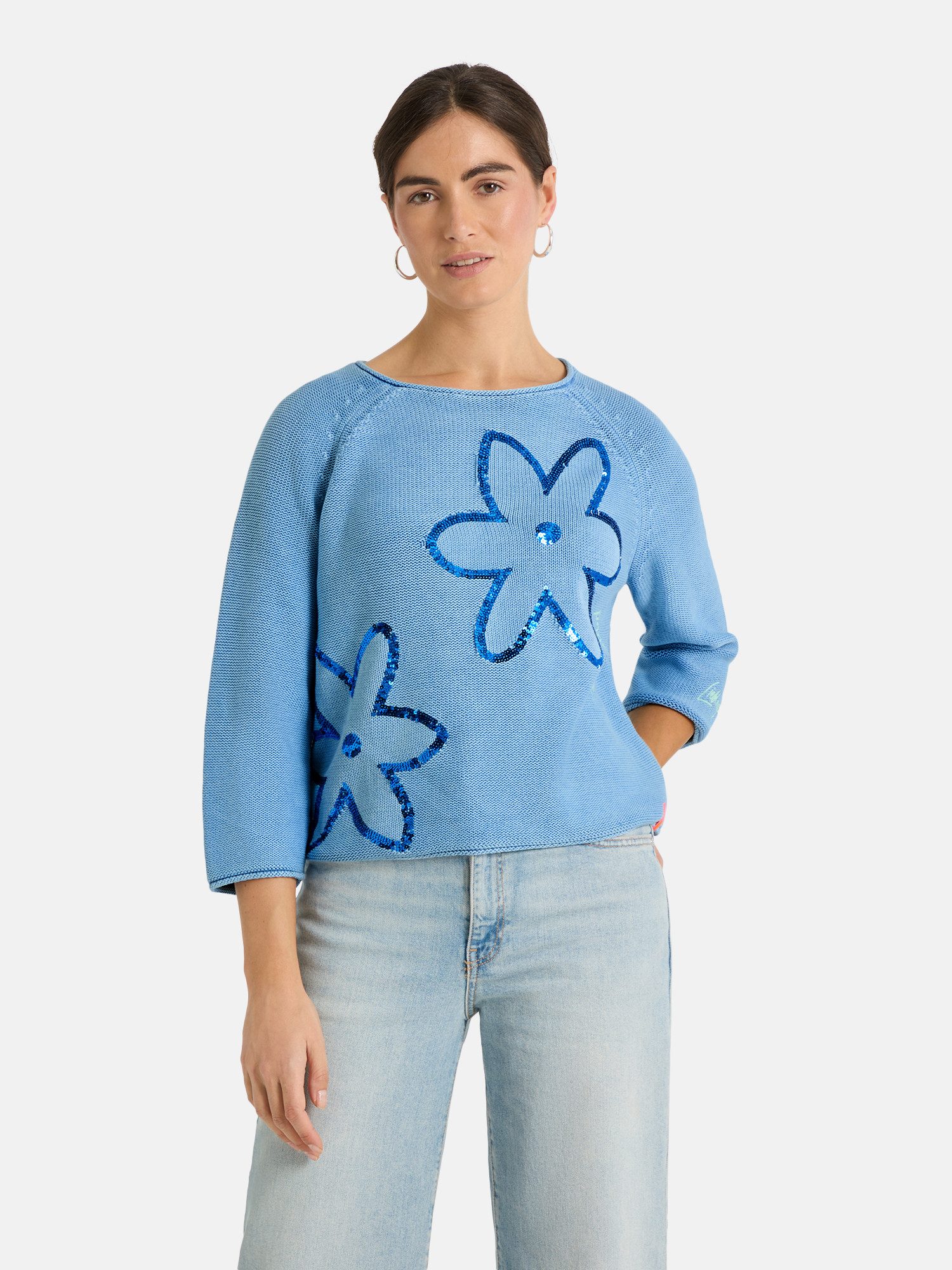 Lieblingsstück Strickpullover AuriL mit Pailleten, bestickt