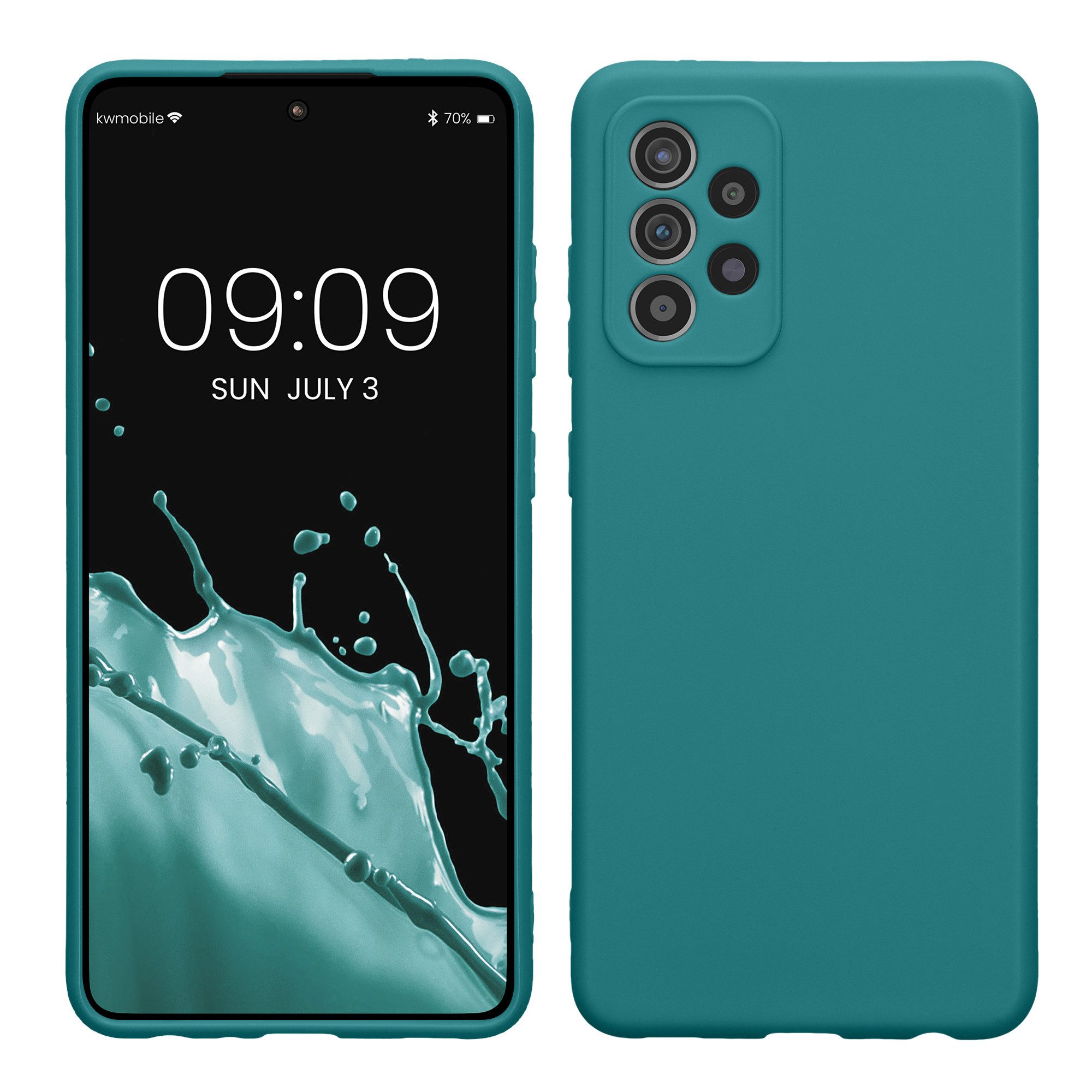 kwmobile Smartphone-Hülle Handyhülle für Samsung Galaxy A52 / A52 5G / A52s 5G Hülle, Weiches Handy Silikon Case - Schutzhülle Cover
