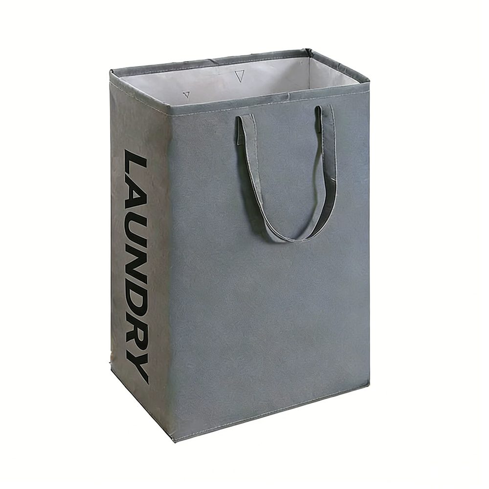 Agger Wäschekorb Hoher Wäschebehälter,Großer,faltbarer Handtuchkorb,40x30 x 60 cm, mit griff,für Badezimmer, Wohnzimmer, Wäschebox, ReinforcedHandles